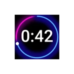 huge timer stopwatch tabata android application logo